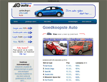 Tablet Screenshot of goedkoopsteauto.eu